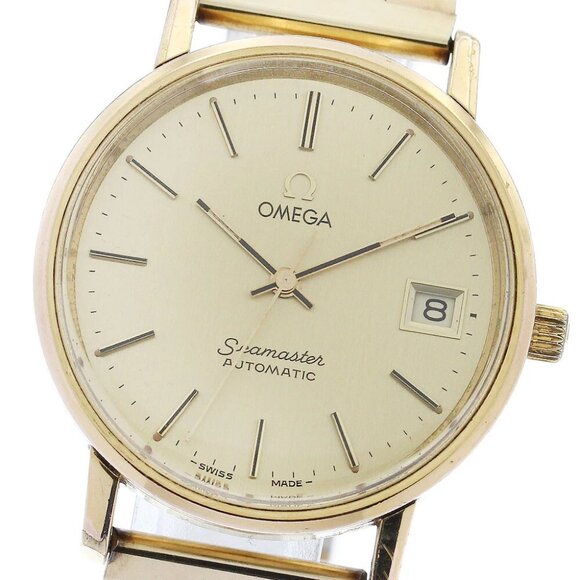 OMEGA 166.0202 Cal.1010 Date gold Dial Automatic Men's Watch_882886 - Picture 1 of 10